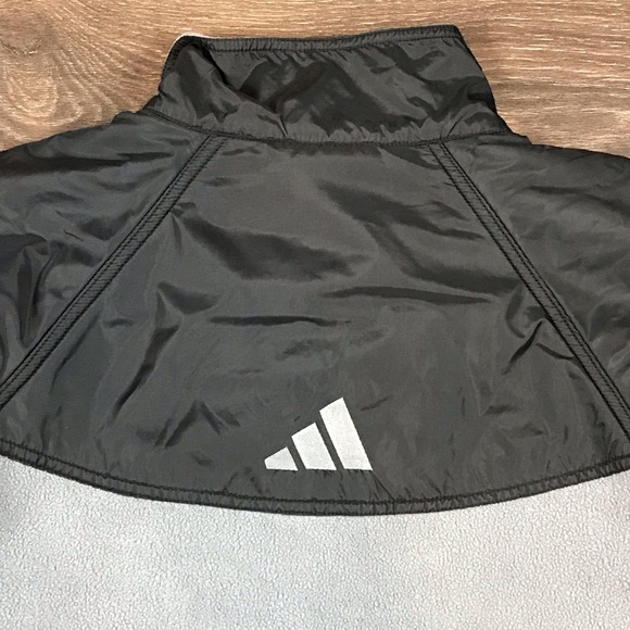 Adidas Men’s Y2K Vintage 2000’s Full Zip Gray & Black Fleece Jacket Size Large - Picture 6 of 9